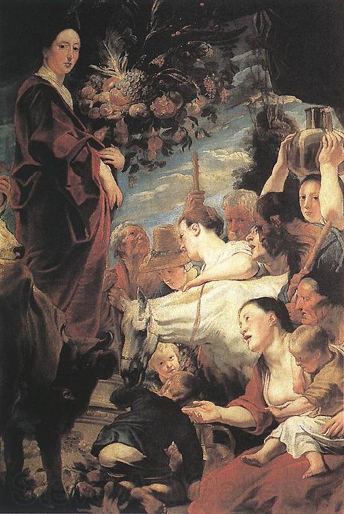 JORDAENS, Jacob Offering to Ceres, Goddess of Harvest Spain oil painting art